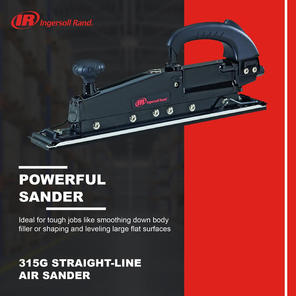 Ingersoll Rand 315G Straight Line Air Sander, 2.75' x 17.5' Pad, 3000 SPM