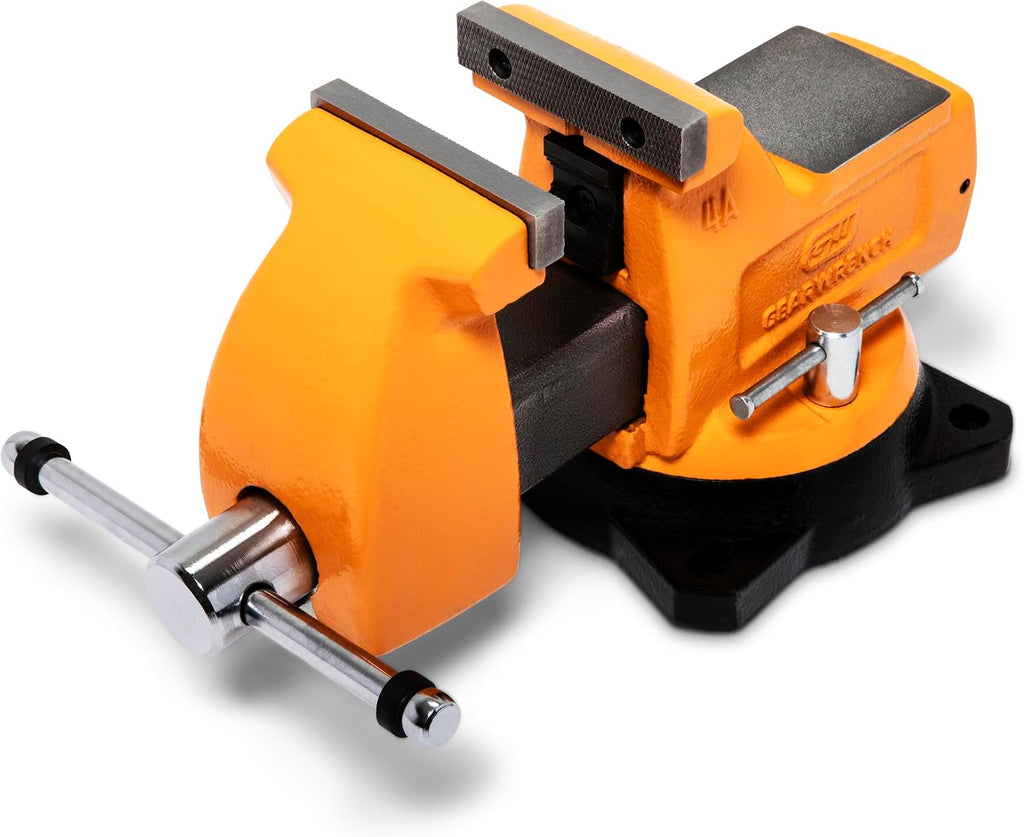 GEARWRENCH 4' Mechanic's Bench Vise with Anvil | GWBVA4