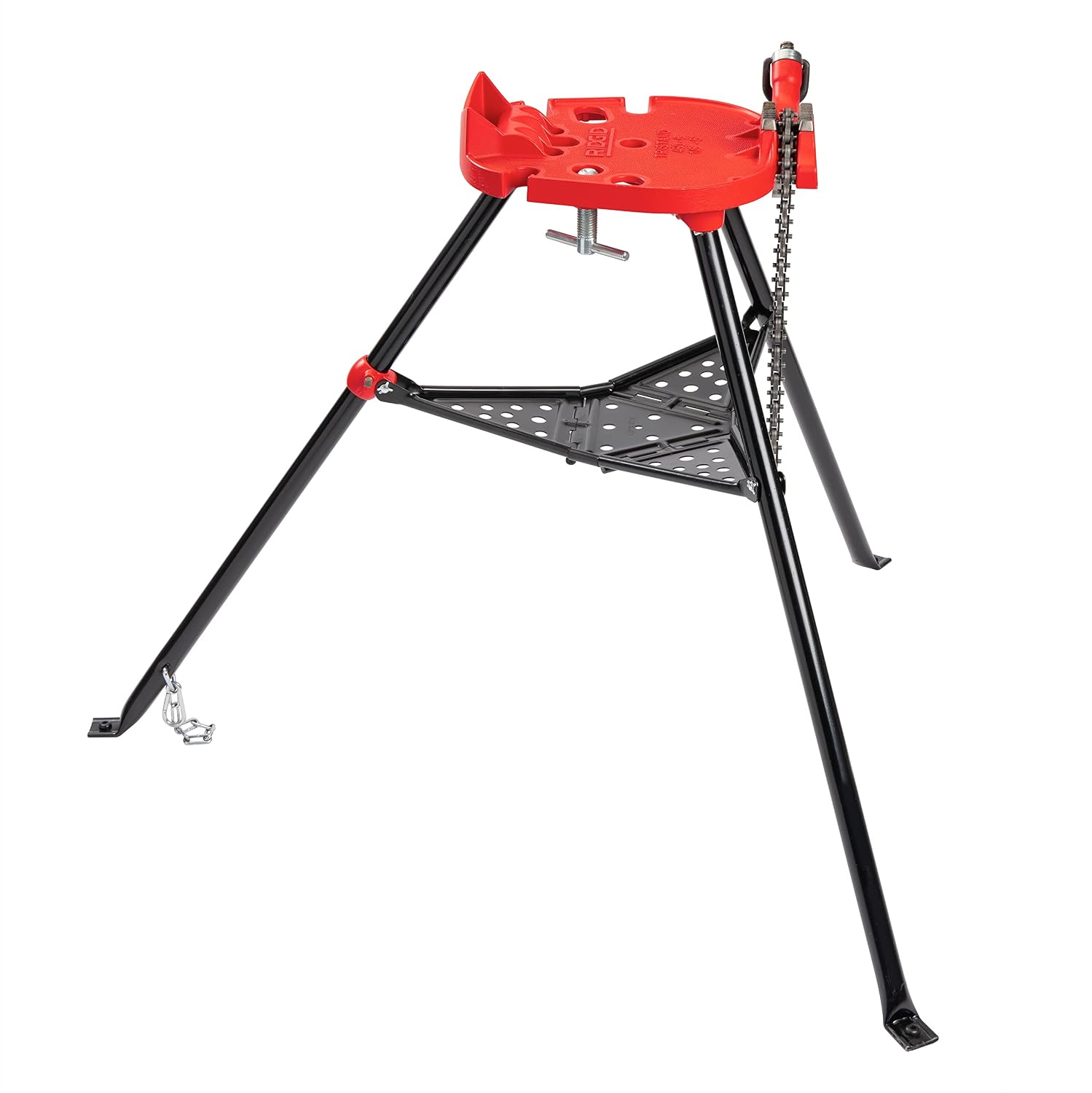 Ridgid 36273 Portable Tristand Chain Vise, Red