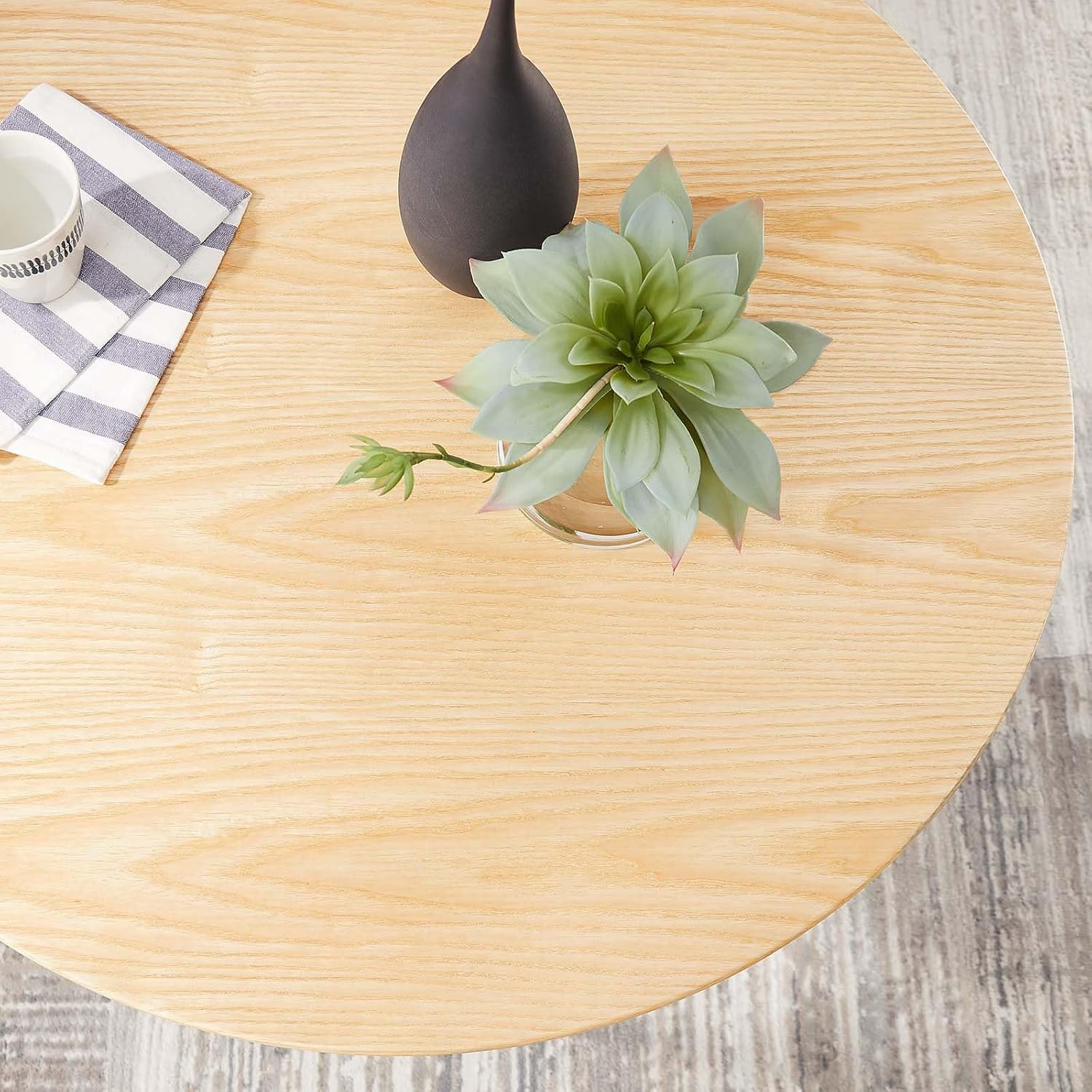 Modway Lippa Dining Table, 36', Black Natural
