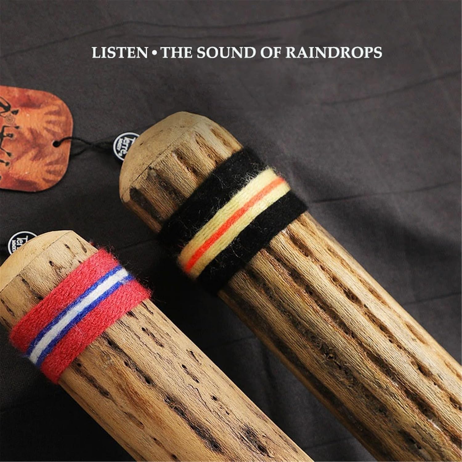 Premium Handcrafted Cactus Rainstick - Authentic Desert Sound Instrument for Meditation, Stress Relief & Sensory Play, Eco-Friendly Boho(Thin3-5cm,50cm)