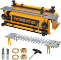 POWERTEC 12 Inch Dovetail Jig with Templates, Router Bits, and Guide Bushing - For Cutting Half-Blind & Through Dovetails, Box Joints, and Dados On Woodworking & DIY Projects (72069)