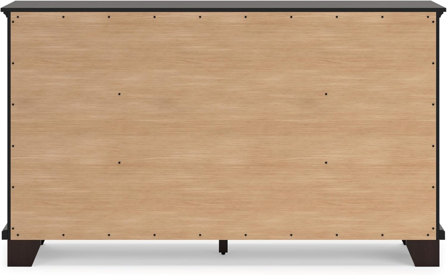 Signature Design by Ashley Covetown Bedroom Dresser, 62-Inch Wide 7-Drawer Storage, Dark Brown, Quick and Easy Assembly, Hardwood Solids, Engineered Wood Veneer, and MDF Substrates