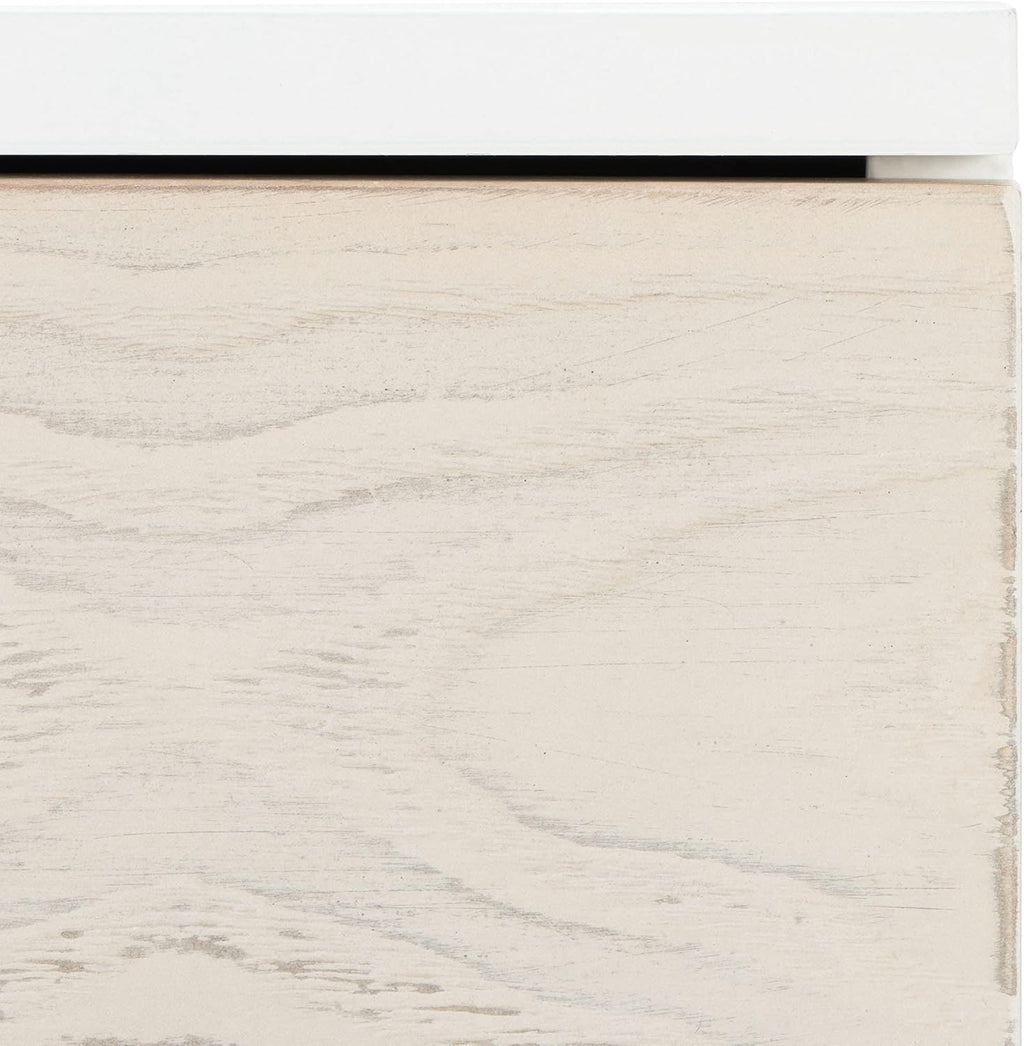 Safavieh Home Collection Genevieve White/White Washed 2-Drawer Nightstand