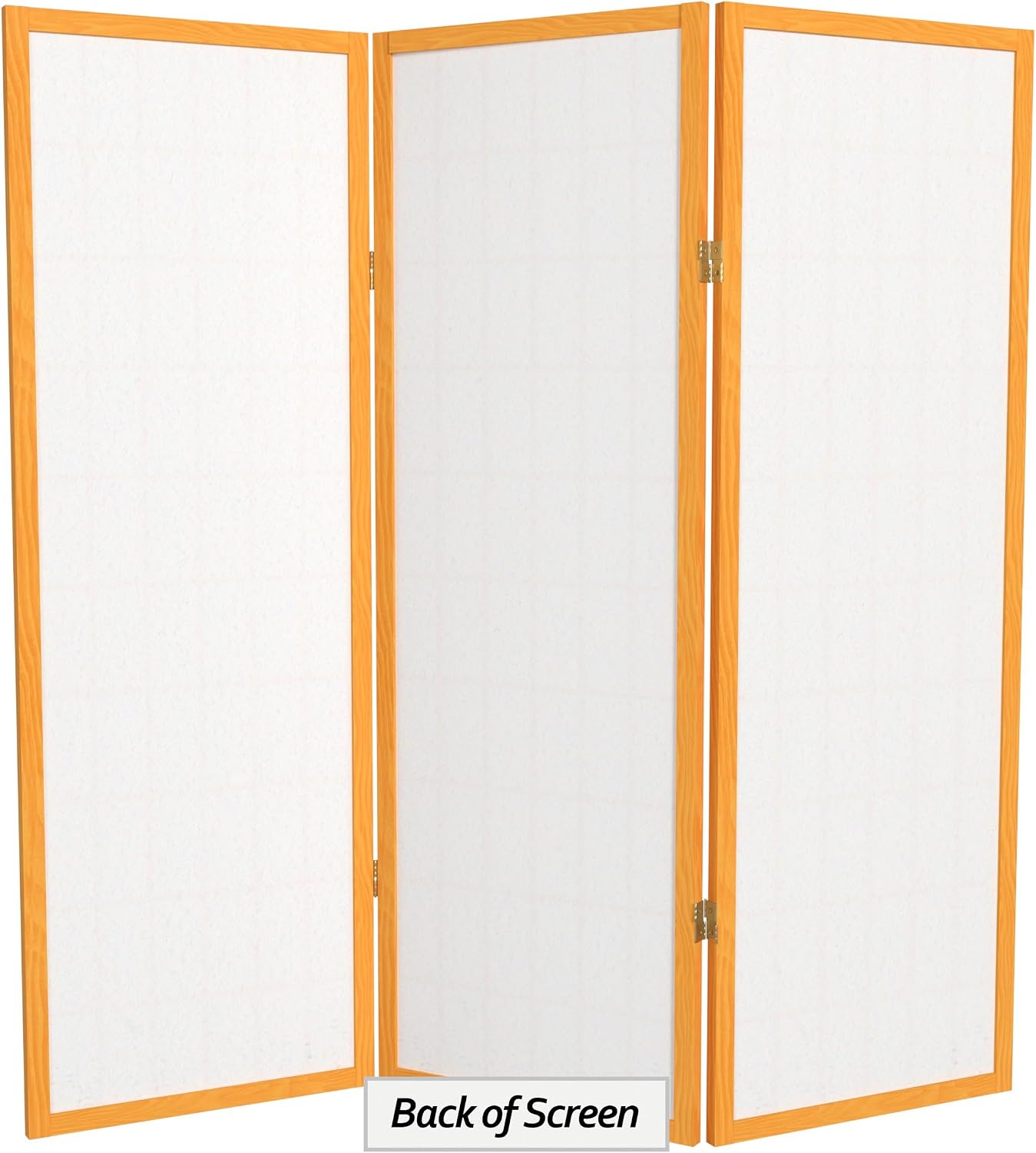 4 ft. Short Window Pane Shoji Screen - Honey - 3 Panels