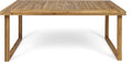 Christopher Knight Home Ann Outdoor 69' Acacia Wood Dining Table, Sandblast Natural Finish