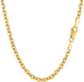 Jewelry Affairs 14k Yellow Gold Cable Link Chain Necklace, 4.0mm