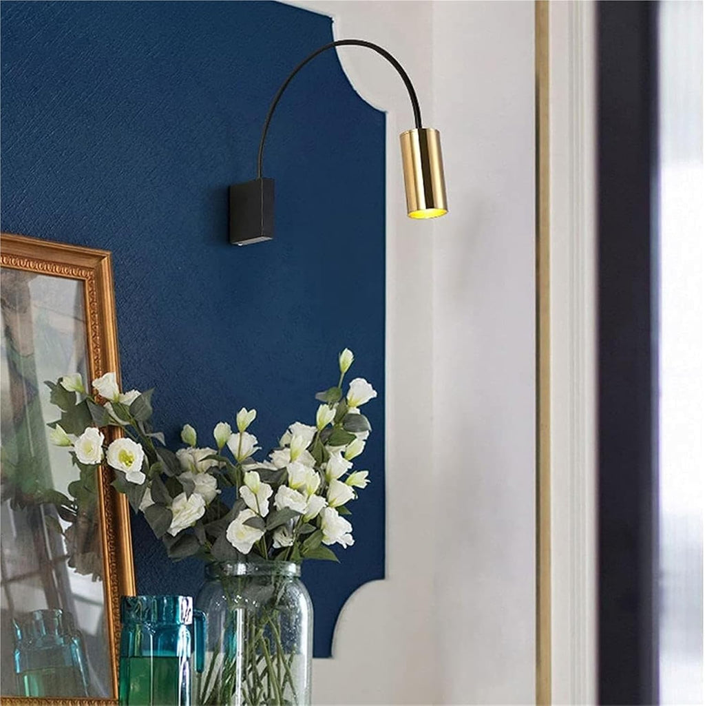 Wall Lamp Modern Wall Light d Tube Metal Shade Black Bedroom Bedside Lamp Headboard Spotlights Indoor Wall Wash Lamps for Living Room Study Stairs Decorative Lighting Fixture