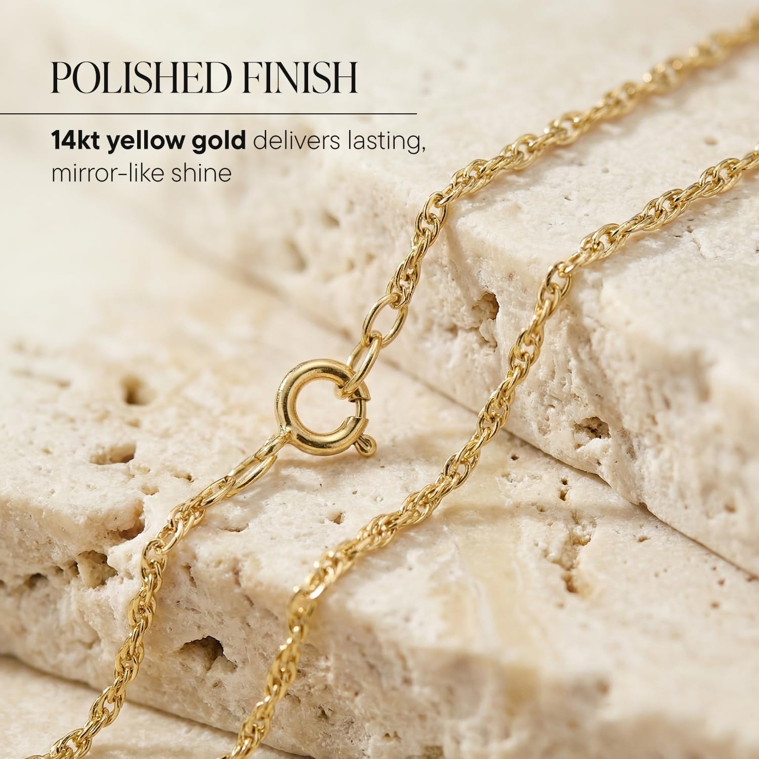 Ross-Simons 0.7mm 14kt Yellow Gold Rope-Chain Necklace