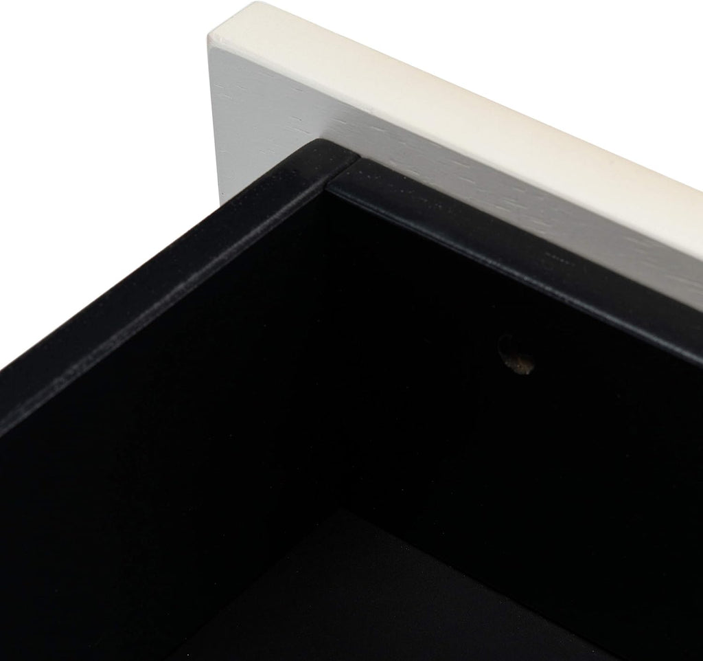 Safavieh Home Collection Genevieve Black/White Washed 2-Drawer Nightstand