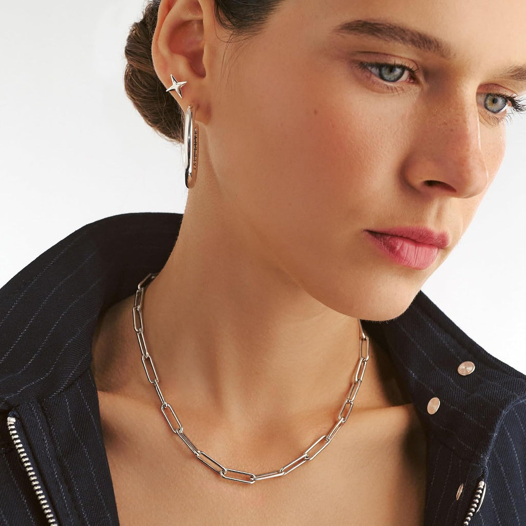 OAK & LUNA - Choose Your Style Women's Chain - Sterling Silver, 18K Gold Plated, Gold Vermeil, 14K Solid Gold - Bobble, Paperclip, Herringbone, Gourmette, Rope, Texture, Pearl, Cable, Mirror, Box, Twist - Custom Length