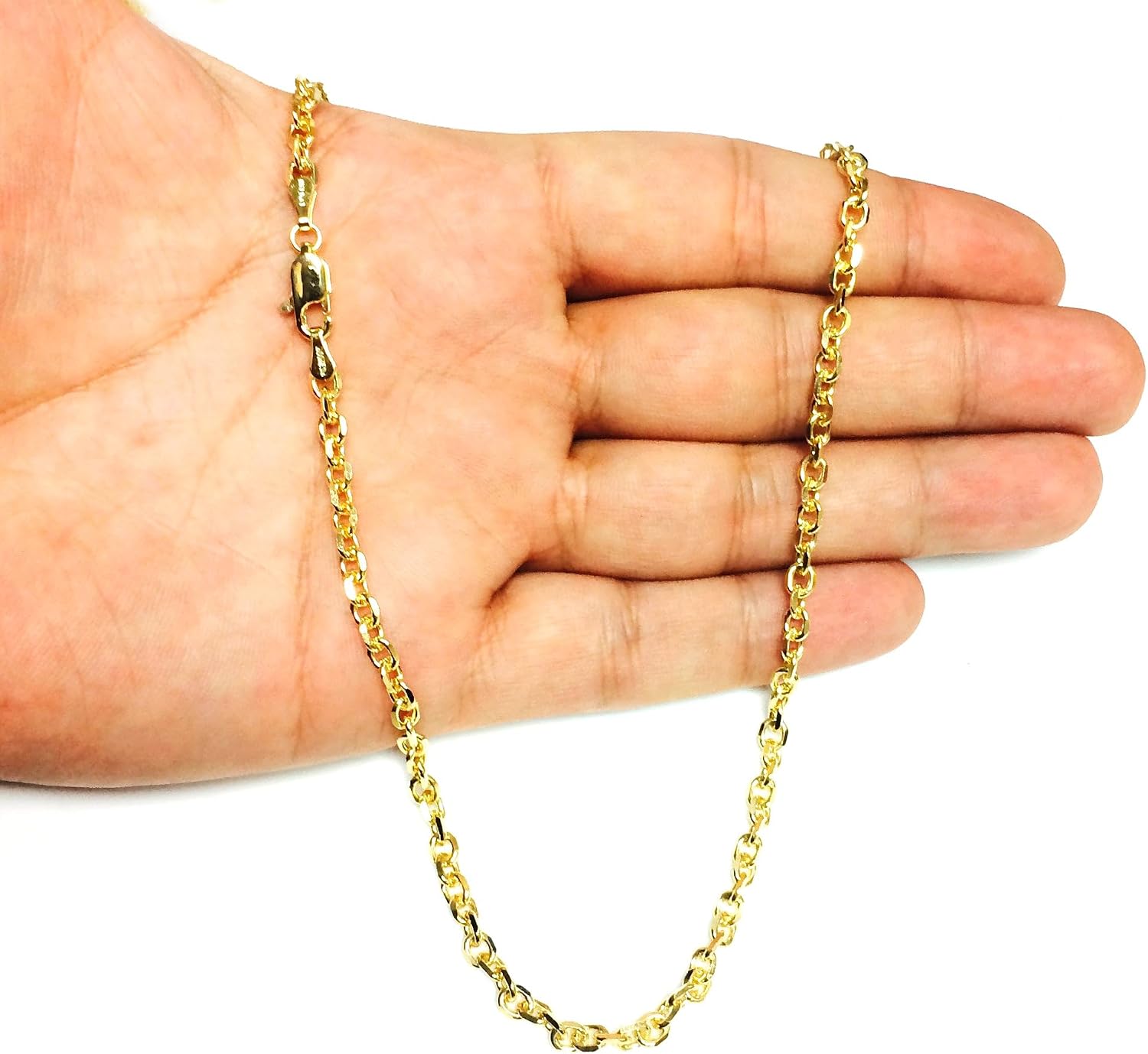 Jewelry Affairs 14k Yellow Gold Cable Link Chain Necklace, 4.0mm