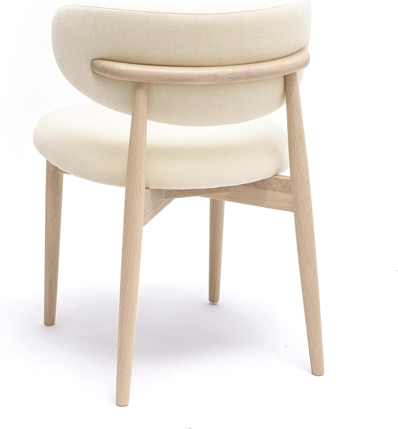 Tov Furniture Zinea Cream Performance Textured Velvet Dining Chair
