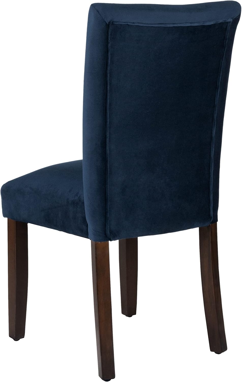 HomePop Parsons Classic Upholstered Accent Dining Chair, Set of 2, Navy Velvet