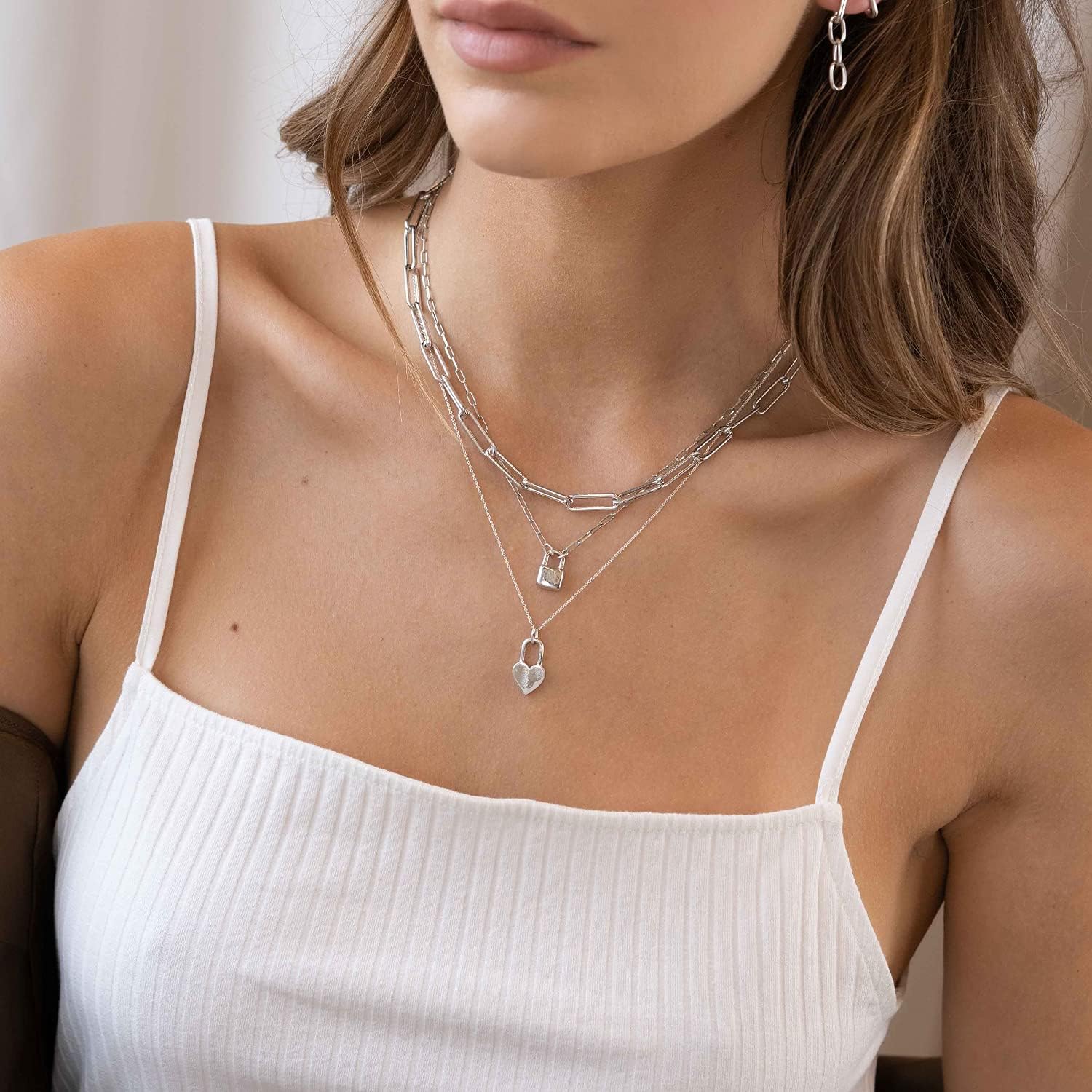 OAK & LUNA - Choose Your Style Women's Chain - Sterling Silver, 18K Gold Plated, Gold Vermeil, 14K Solid Gold - Bobble, Paperclip, Herringbone, Gourmette, Rope, Texture, Pearl, Cable, Mirror, Box, Twist - Custom Length