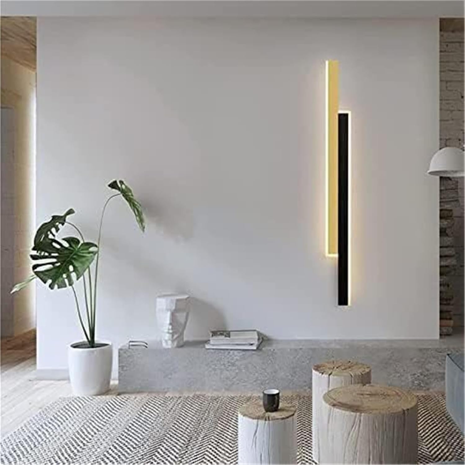 Internal Wall Lights Modern LED Dimmable Sconcesing Indoor Spotlight d Long Strip Black Up Down Aluminium Wall Lamp Bedside Lamp Decoration Light for Bedroom Living Room Corridor Stairs 60cm 36W