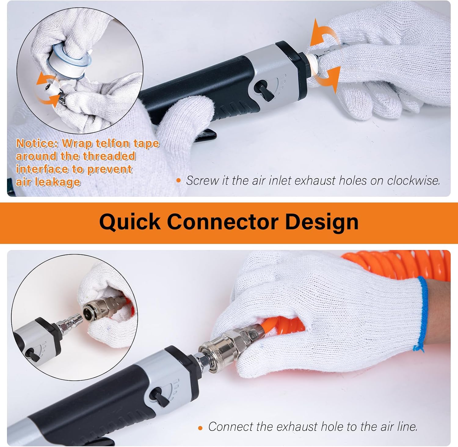 3/4' x 20.5' Air Belt Sander, Mini Belt Sander for Woodworking/Metal Working, 2 Belts (80/100#), Industrial Pneumatic Tool