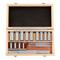 Keyway Broach Kit 22-Piece Set, Includes 4 Metric Broaches (4/5/6/8mm), 13 Collared Bushings, 5 Shim Gaskets for Keyway Cutting, Precision Machining & Metalworking Tool Set with Storage Box