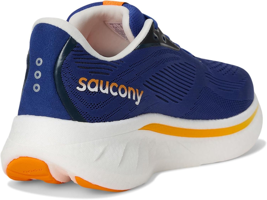 Saucony Men's Ride 18 Sneaker, Azurite/Peel, 9