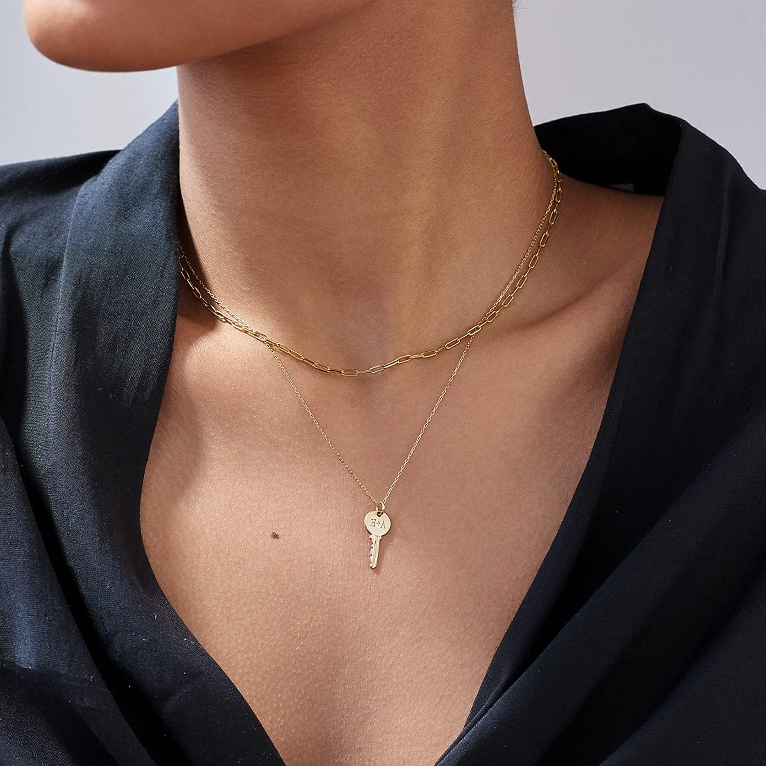 OAK & LUNA - Choose Your Style Women's Chain - Sterling Silver, 18K Gold Plated, Gold Vermeil, 14K Solid Gold - Bobble, Paperclip, Herringbone, Gourmette, Rope, Texture, Pearl, Cable, Mirror, Box, Twist - Custom Length