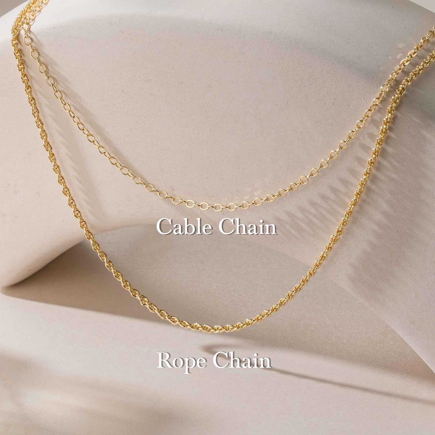 14K Gold Necklaces for Women Trendy 14K Gold Chain for Women Layered Necklaces for Womens Refined Shine and Elegant Presence Chains Necklace Womens 18in+4cm