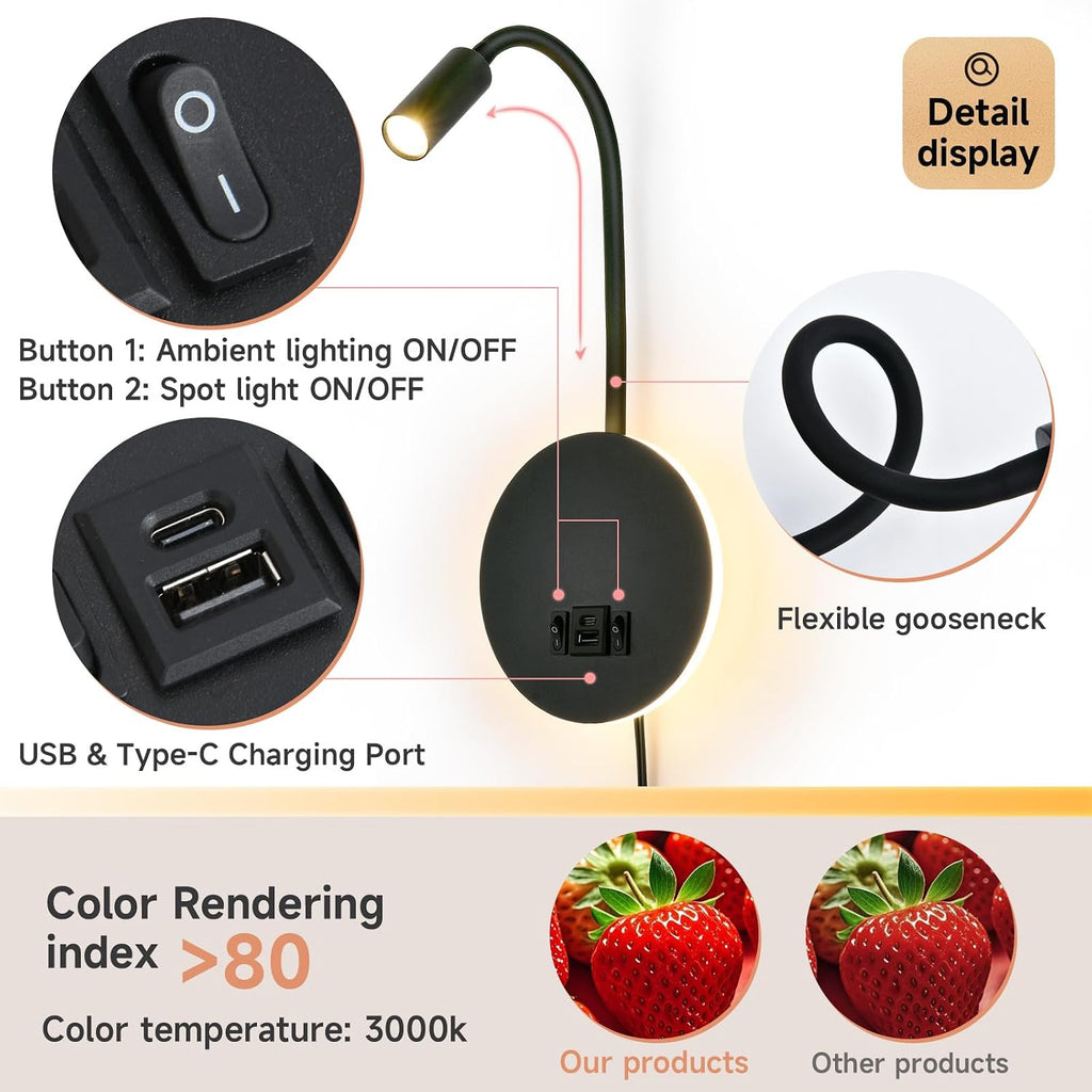 Indoor Plant Spotlight Battery Operated,Picture Light with Remote,Wall Painting Uplight,Wireless Dimmable Timer,Spot Light for Plants Trees Pictures Dis Painting Art e Gallery Portrait