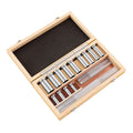 22Pcs Keyway Broach Set, Matelworking Tool Kit Set with 4 Broaches 5 Shims and 13 Bushings Keyway Broach Can be Used as a Specialized Tool for Cutting Keyways in Machined Holes