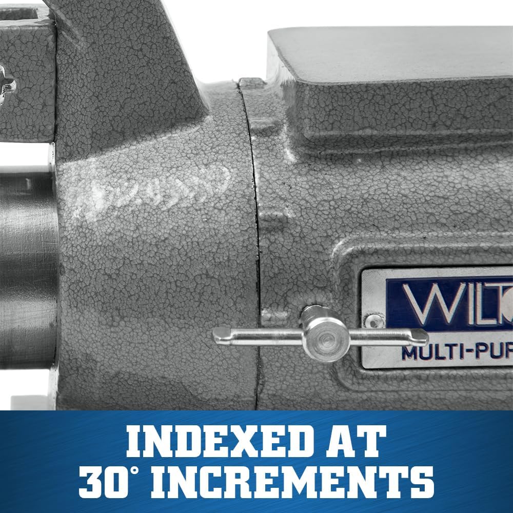 Wilton Multi-Purpose Bench Vise, 4-1/2' Width, 4-1/4' Max Jaw Opening, 2-1/4' Throat (Model 450P)