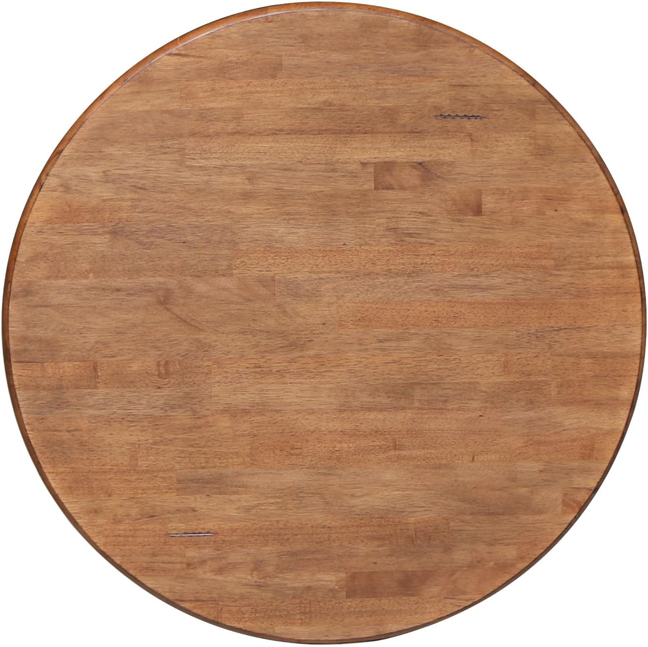 IC INTERNATIONAL CONCEPTS 36' Solid Wood Round Top Pedestal Table in Distressed Oak - 29.1' Height