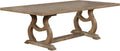 Coaster Home Furnishings - Brockway - Solid Wood & Veneer - Transitional Dining Table with Extension Leaf and Trestle Base - Dining Room & Kitchen - 104 Inch - Barley Brown - 110291