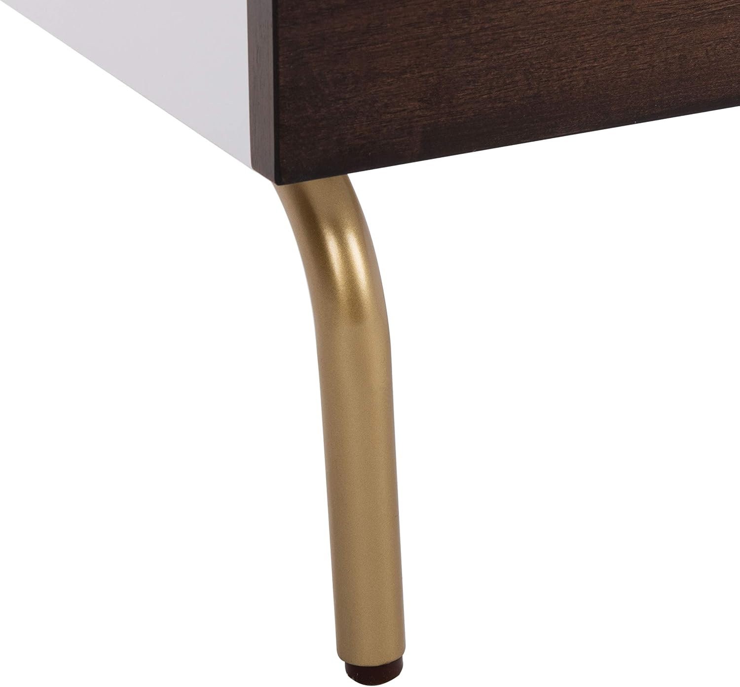 Safavieh Home Genevieve Modern Walnut and White Mahogany 2-drawer Nightstand