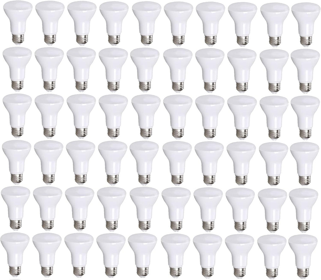 Bioluz LED 60 Pack 90 CRI BR20 LED Bulb 6W=50W 3000K Soft White Dimmable 540 Lumen Outdoor/Indoor Flood Light UL-Listed CEC Title 20 Compliant, (Br20-3K500E)