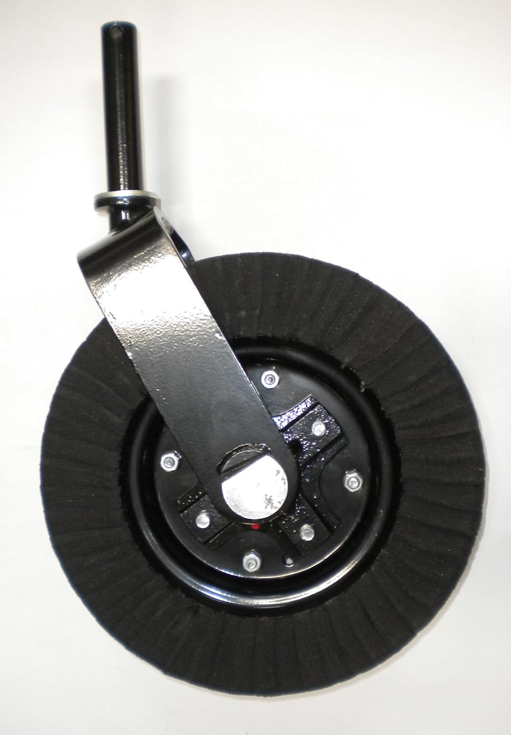 1 1/4″ Fork Dia 15' Laminated Wheel Cast Iron Hub W/Bushing Rotary Cutter Tail Wheel Assembly