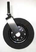 1 1/4″ Fork Dia 15' Laminated Wheel Cast Iron Hub W/Bushing Rotary Cutter Tail Wheel Assembly