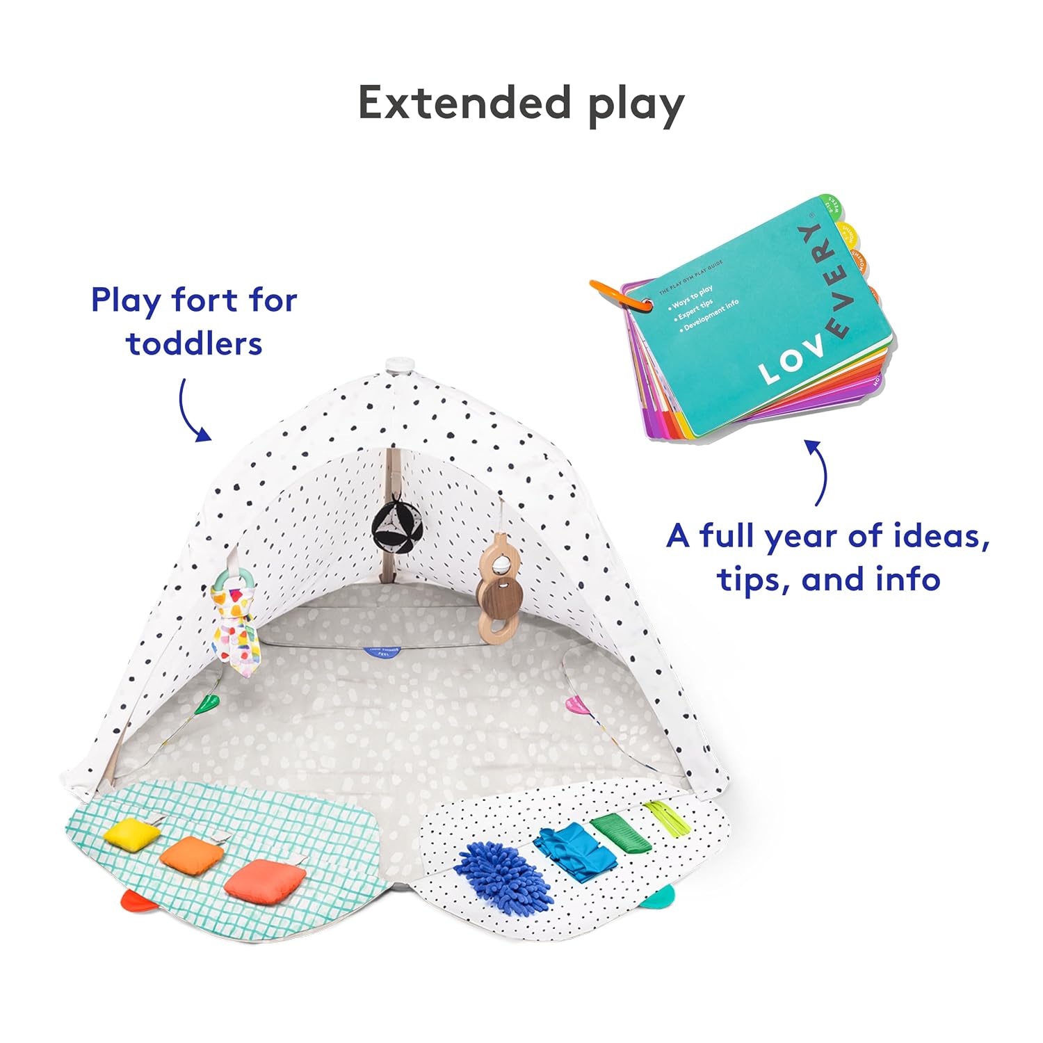 LOVEVERY | The Play Gym | Award Winning For Baby , Stage-Based Developmental Activity Gym & Play Mat for Baby to Toddler