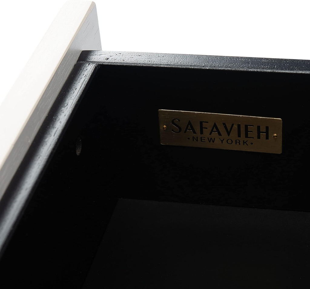 Safavieh Home Collection Genevieve Black/White Washed 2-Drawer Nightstand