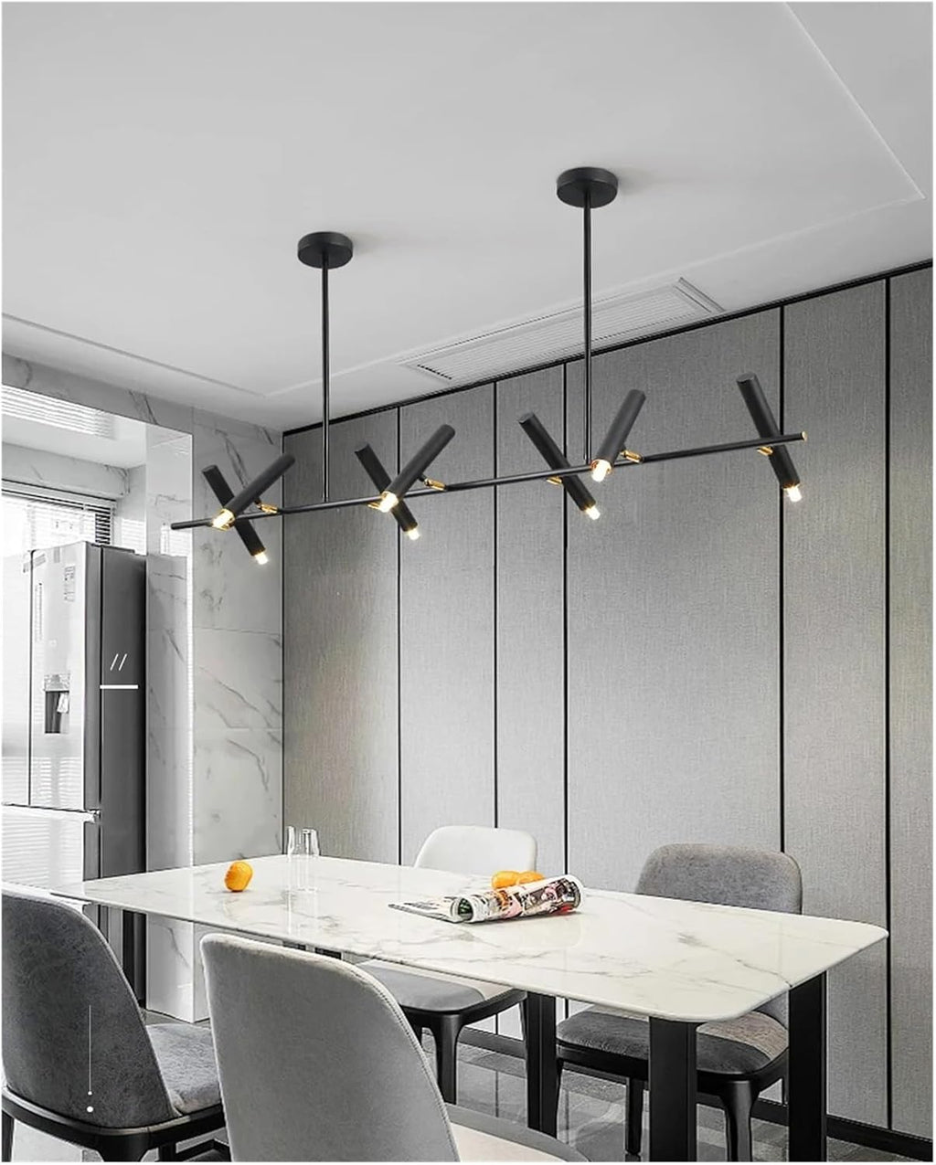 Modern Dining Room Pendant Lamp Lights LED Chaner Indoor Lighting Ceiling Lamp Hanging Light Spotlight Lamps for Living Room for The Bedroom (Remote Dimming 7 Head)