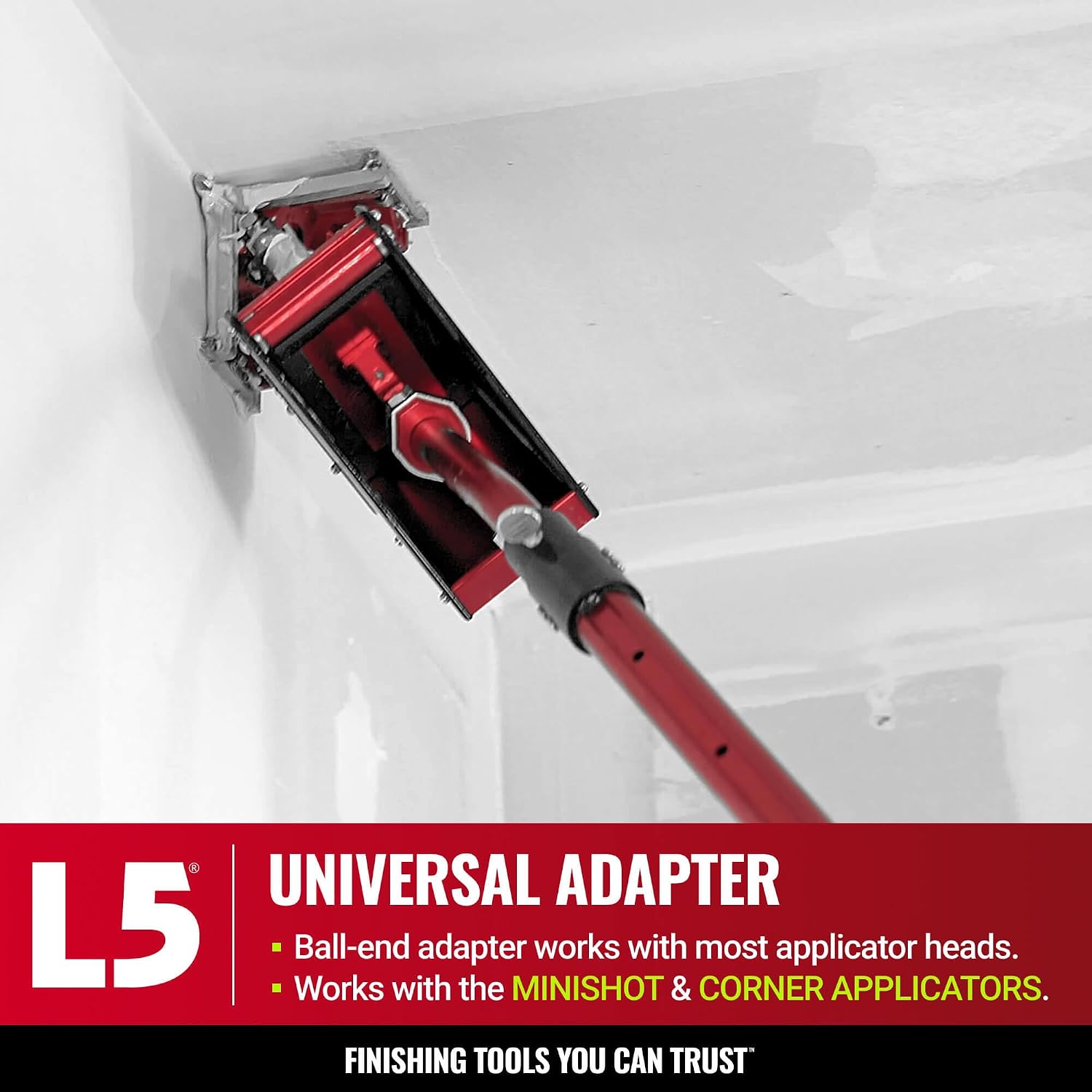 LEVEL5 3 Inch Corner Finisher/Angle Head | Professionally Finish Corner Joints | For Drywall Sheetrock Gyprock and Wallboard | High-Grade Steel and Aluminum Parts | 4-733