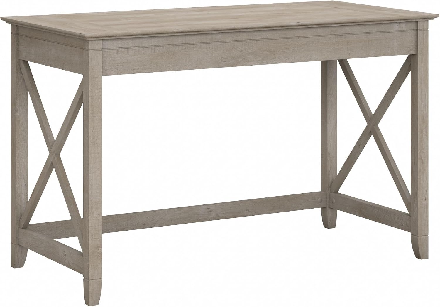 Bush Home Key West Writing Desk for Home Office in Washed Gray | 48W Small Modern Farmhouse Table