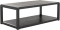 SAFAVIEH Home Collection – Omara Solid Wood Coffee Table with Lower Shelf, Modern Rectangular Living Room Table (COF2315C)