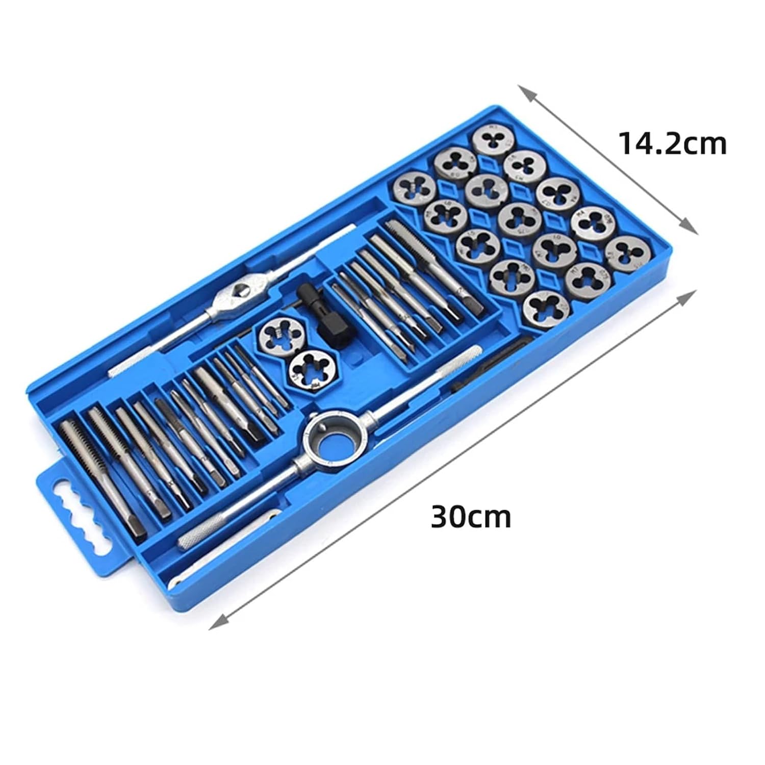 Screw Tap Tapper Drill Bit Tap Plate Thread Combination Set Manual Wrench Bushings Tapping Tools Drilling Threaded Holes(Tap-40PCS)