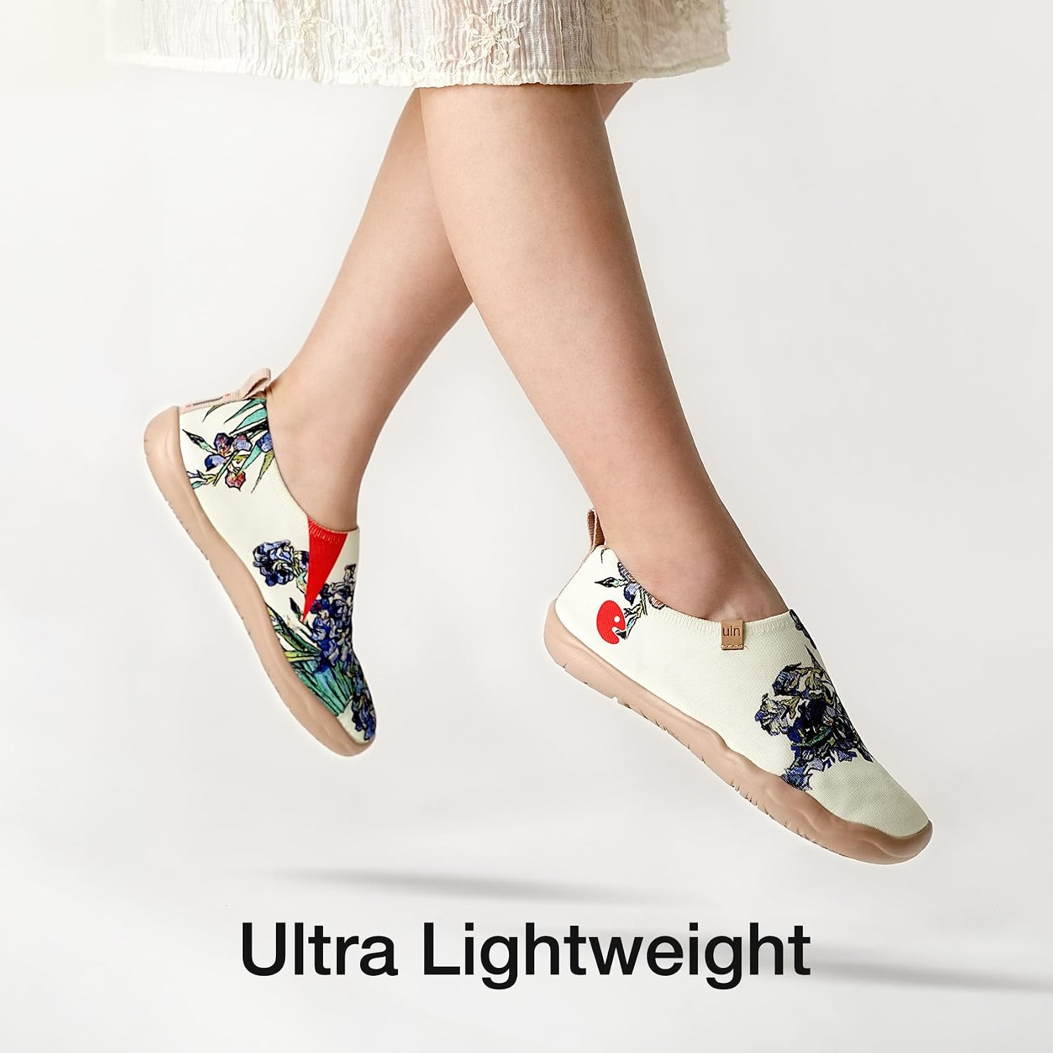 UIN Women's Casual Loafers Travel Painted Walking Slip On Lightweight Comfortable Canvas Fashion Sneakers
