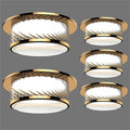 5 Pack Spiral Round Ceiling Downlights, 5W/7W/9W/12W Adjustable Color Temperature, d Decorative Indoor Spotlights for Bedroom Lighting (d 5W)