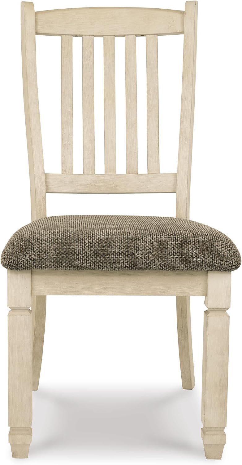Signature Design by Ashley Bolanburg 20' Upholstered Dining Room Chair, Set of 2, Antique White