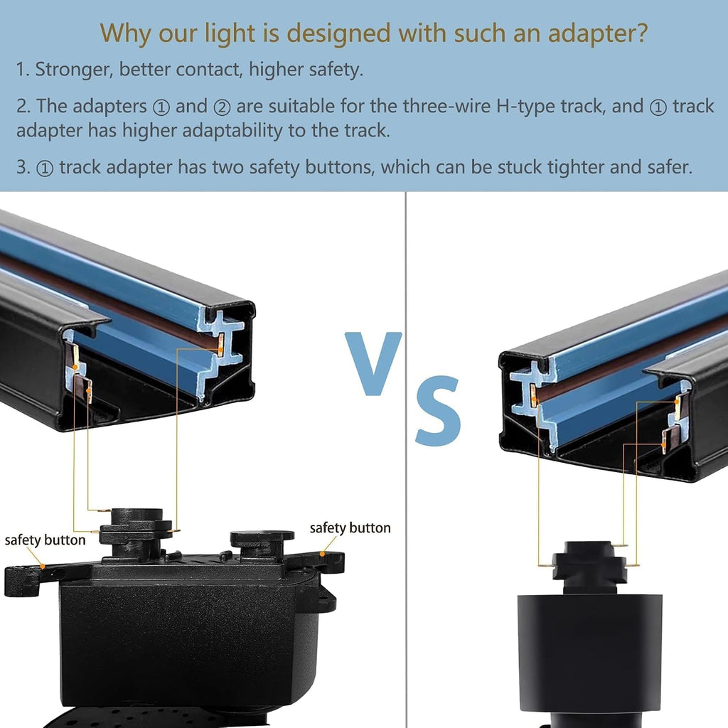 H Type LED Track Lighting Heads Kit, 24 Heads 3000K Warm White with 26.2FT Track Rail, 20W 2400lm High Brightness, Angle Adjustable Track Light