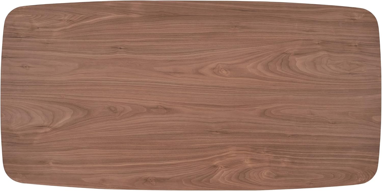 Acme Hadasa Scandinavian Rubber Wood Rectangular Dining Table in Walnut