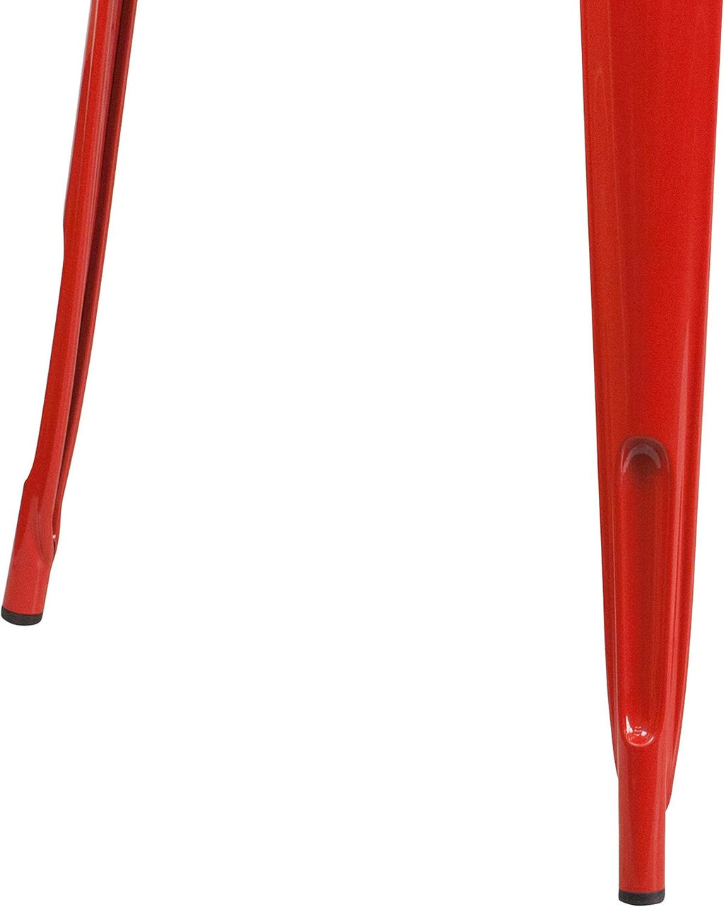 Flash Furniture Felix Commercial Grade 31.5' Square Red Metal Indoor-Outdoor Table