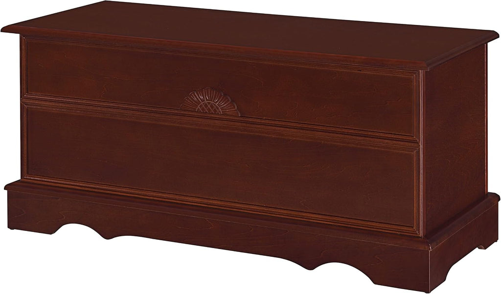 Coaster Home Furnishings - Paula - Wood - Cedar Chest with Storage Trunk, Rectangular Shape and Traditional Style - Bedroom - 40-Inch - Warm Brown - 4694