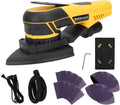 350W 3A Electric Delta Random Orbital Sander Mouse Sander with Pluggable Wire, Sanders for Woodworking, Primary Wood and Panel Processing,3MM