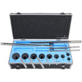 Accusize Industrial Tools - No.10 HSS Keyway Broach Set, 18 Pcs with Precision Ground Teeth, Includes 4 Broaches & 9 Bushings, 5100-0010 | Cuts 18 Keyways, B-1/8, 3/16, C-1/4, 3/8 in, Precision Ground HSS, Fitted Case, 5100-0010